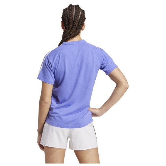 Adidas Γυναικεία κοντομάνικη μπλούζα Own the Run 3-Stripes Tee
